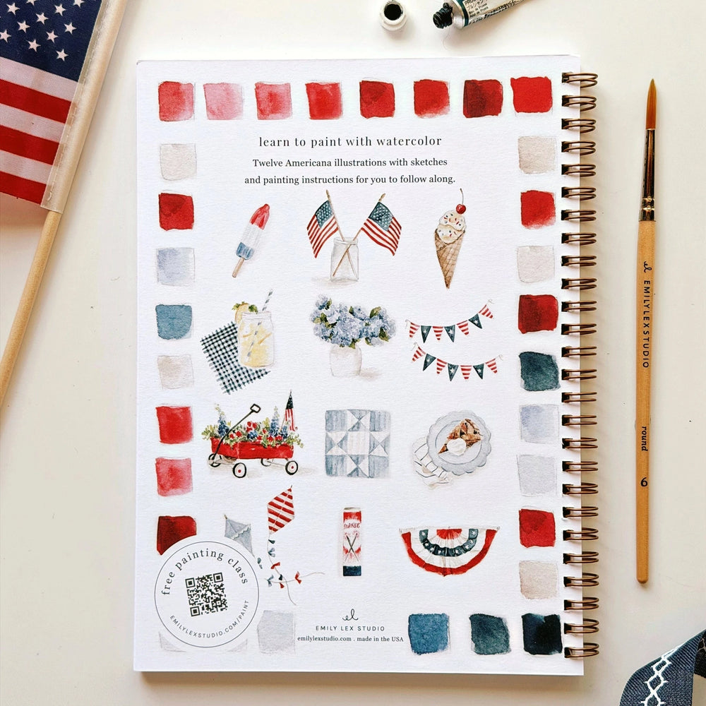 Watercolor Workbook - Americana Toy Craft Kits Emily Lex Studio 