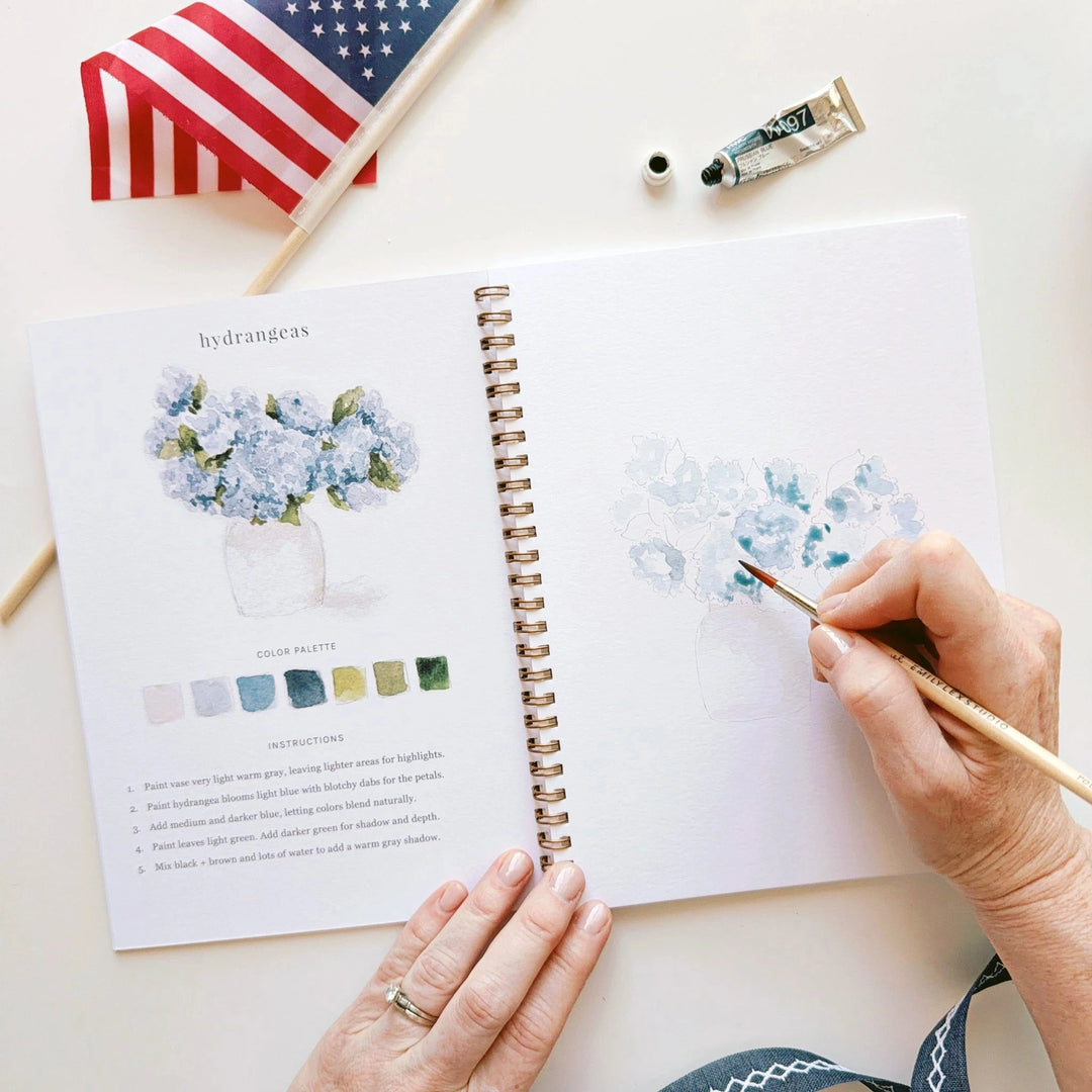 Watercolor Workbook - Americana Toy Craft Kits Emily Lex Studio 