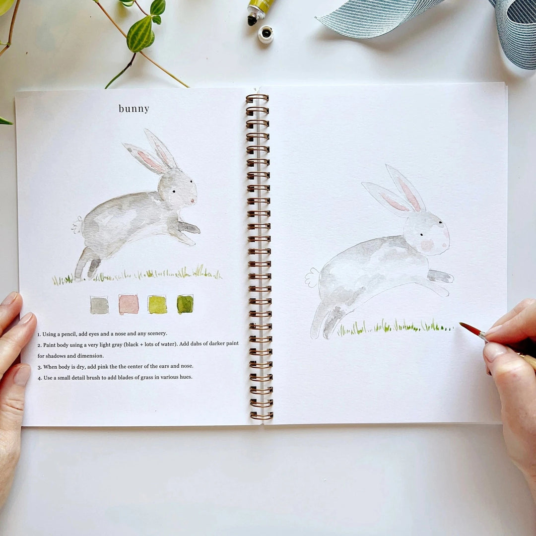 Watercolor Workbook - Animals Toy Craft Kits Emily Lex Studio 