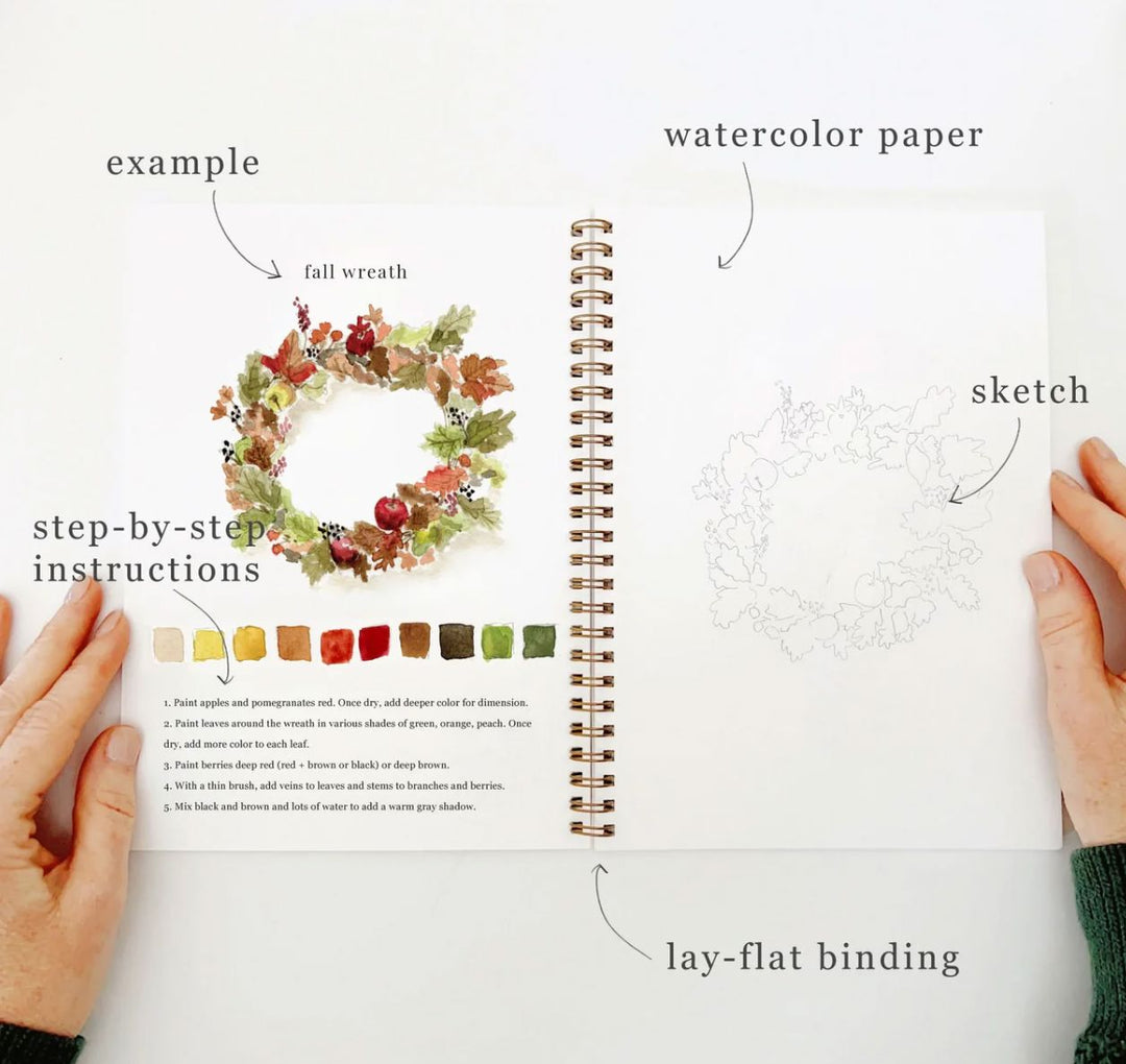Watercolor Workbook - Autumn Toy Craft Kits Emily Lex Studio 