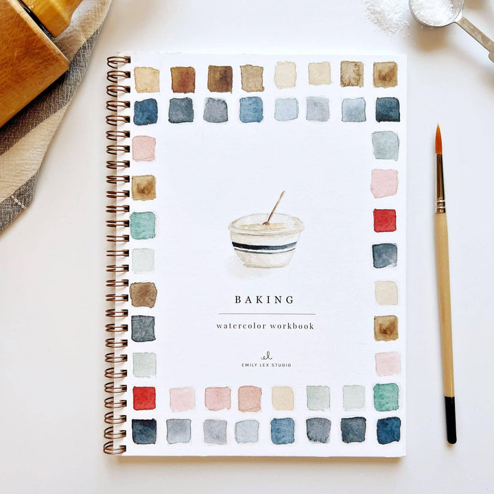 Watercolor Workbook - Baking Toy Craft Kits Emily Lex Studio 