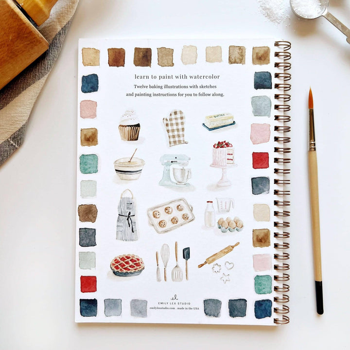 Watercolor Workbook - Baking Toy Craft Kits Emily Lex Studio 