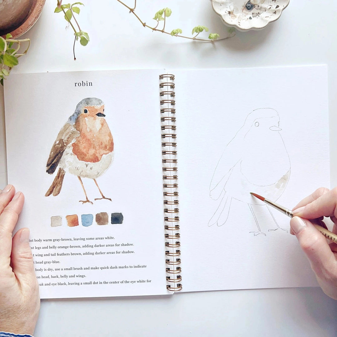 Watercolor Workbook - Birds Toy Craft Kits Emily Lex Studio 