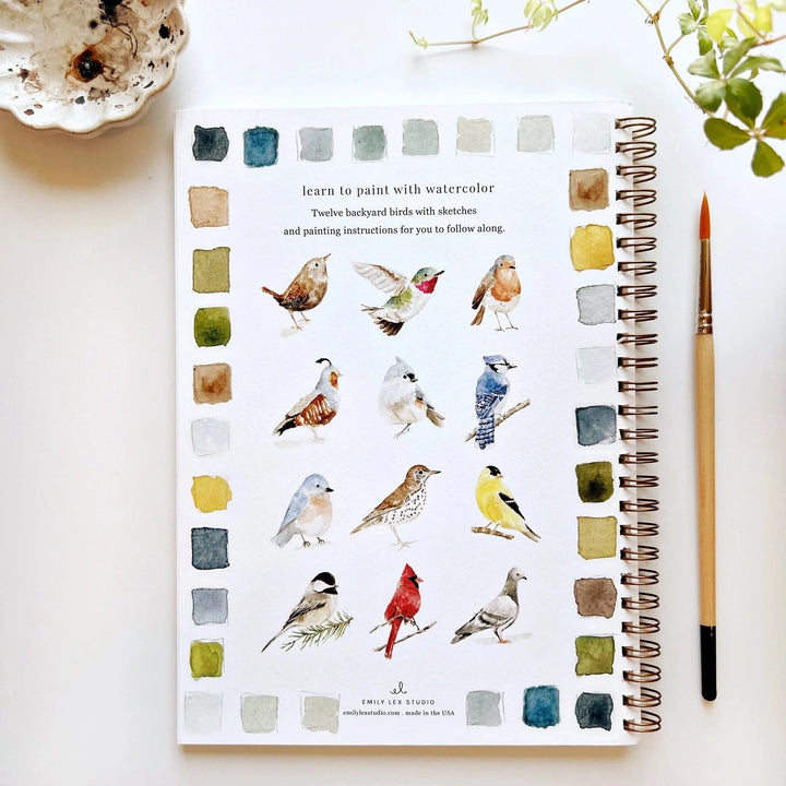 Watercolor Workbook - Birds Toy Craft Kits Emily Lex Studio 