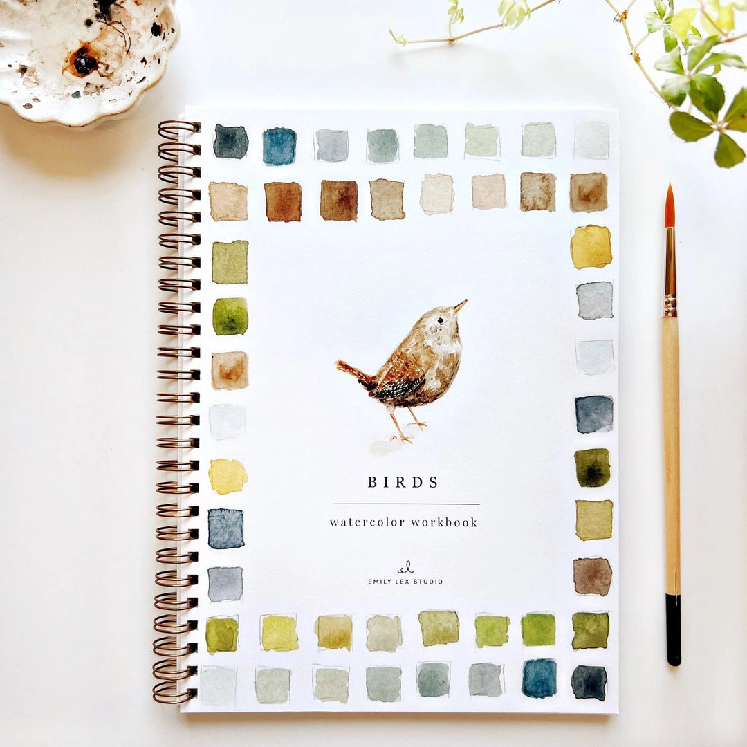Watercolor Workbook - Birds Toy Craft Kits Emily Lex Studio 