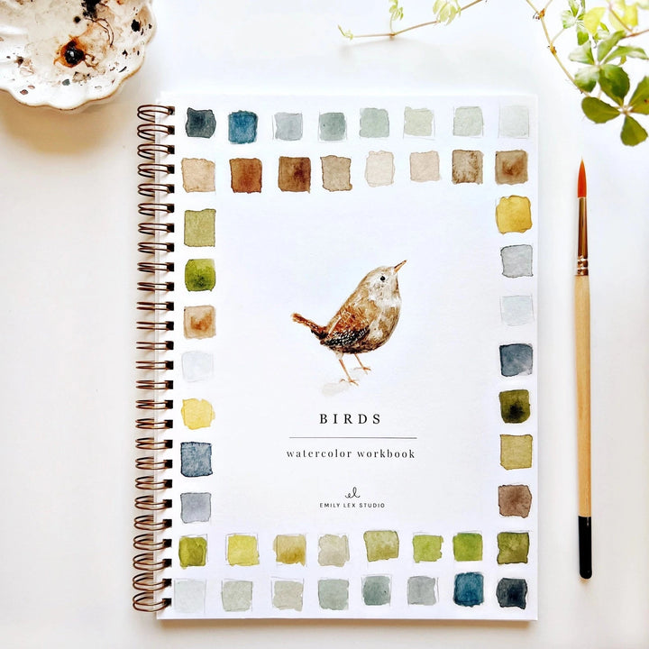Watercolor Workbook - Birds Toy Craft Kits Emily Lex Studio 