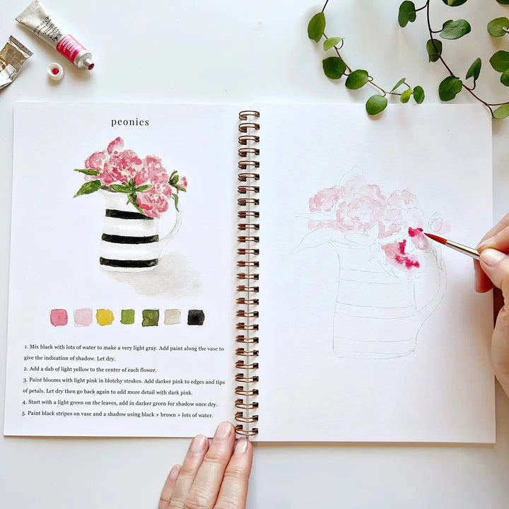 Watercolor Workbook - Bouquets Toy Craft Kits Emily Lex Studio 