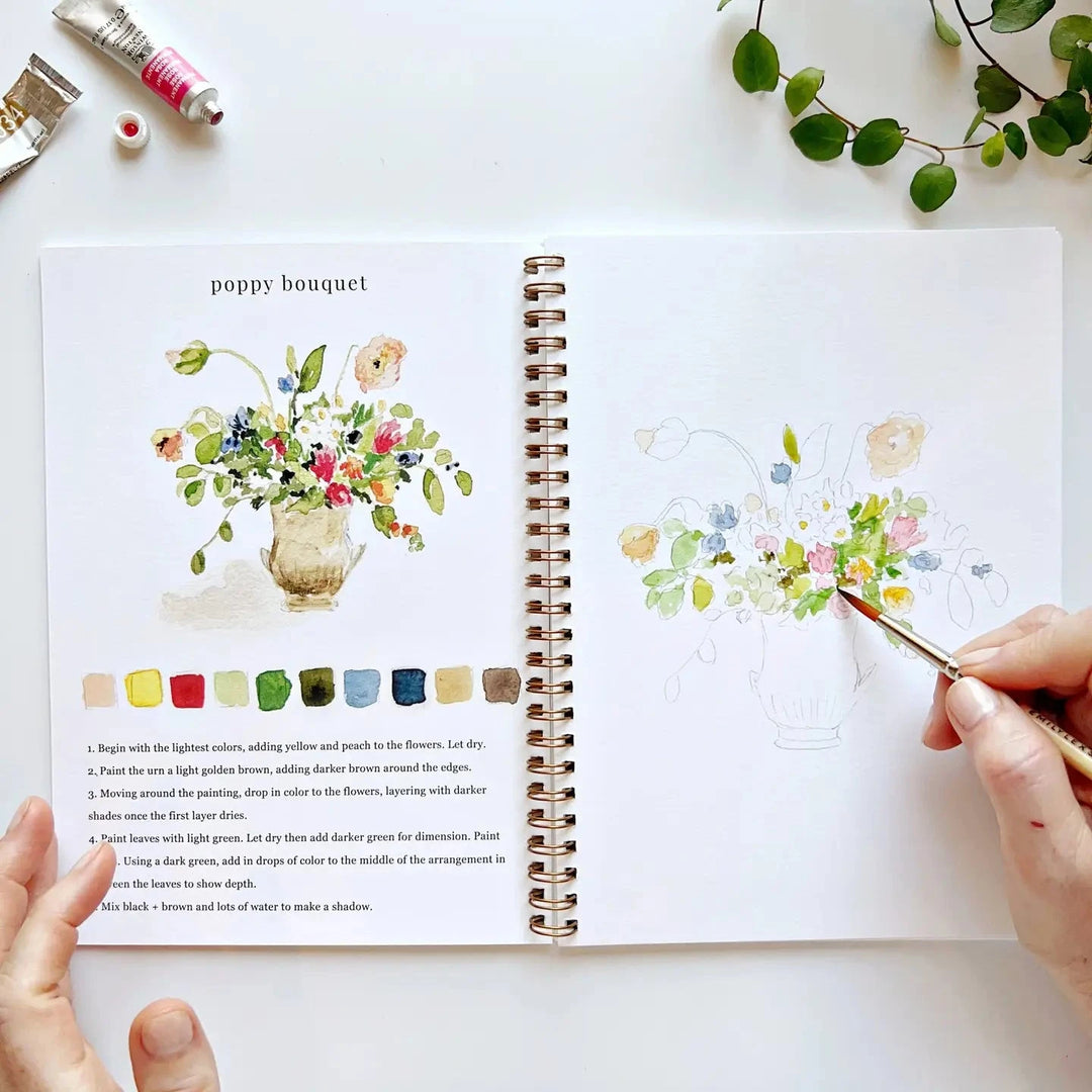 Watercolor Workbook - Bouquets Toy Craft Kits Emily Lex Studio 
