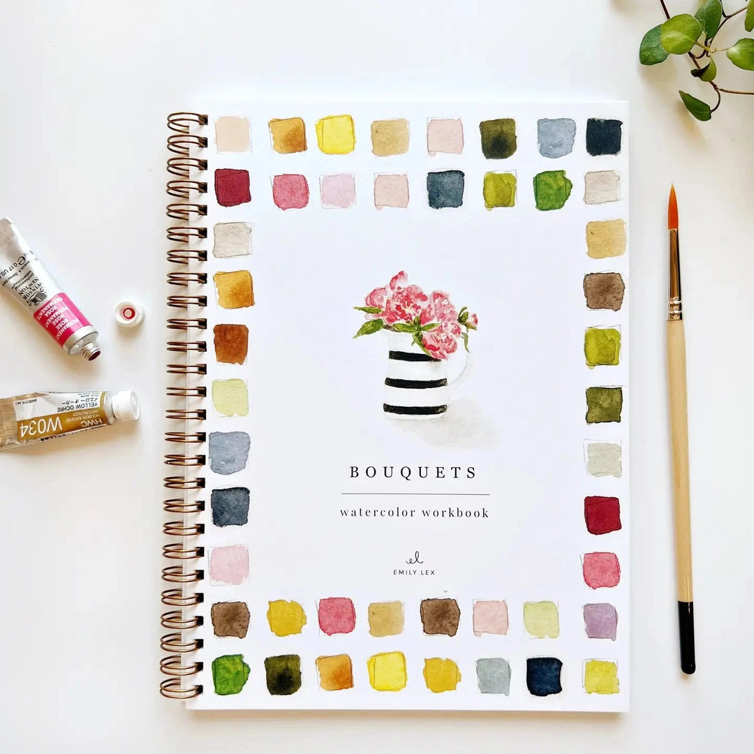 Watercolor Workbook - Bouquets Toy Craft Kits Emily Lex Studio 