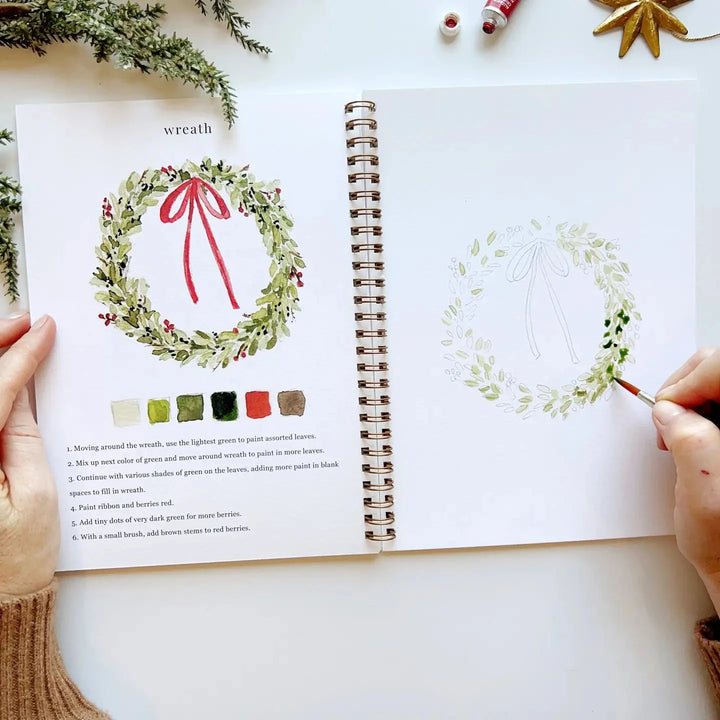 Watercolor Workbook - Christmas Toy Craft Kits Emily Lex Studio 