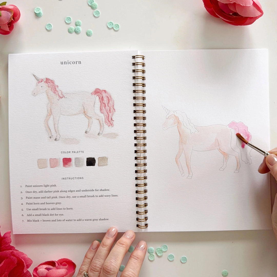 Watercolor Workbook - Fairytale Toy Craft Kits Emily Lex Studio 