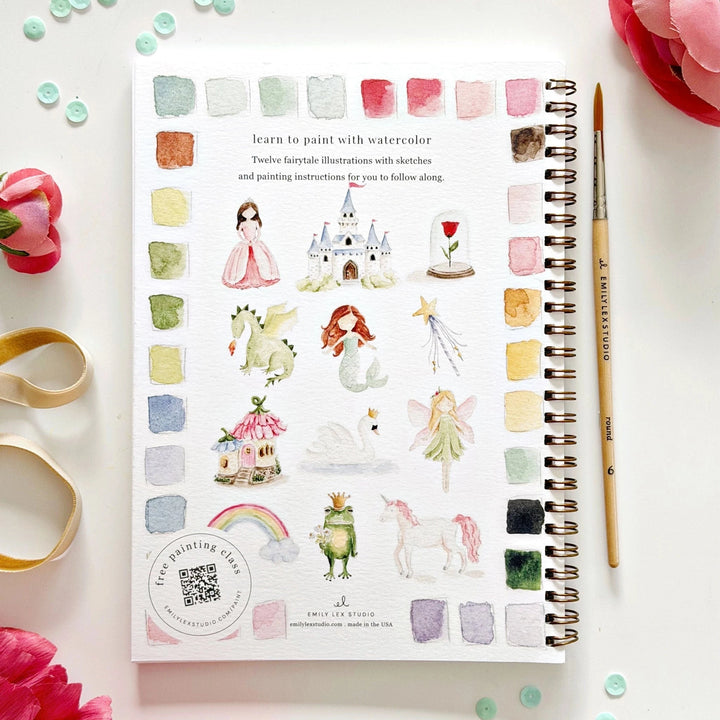 Watercolor Workbook - Fairytale Toy Craft Kits Emily Lex Studio 