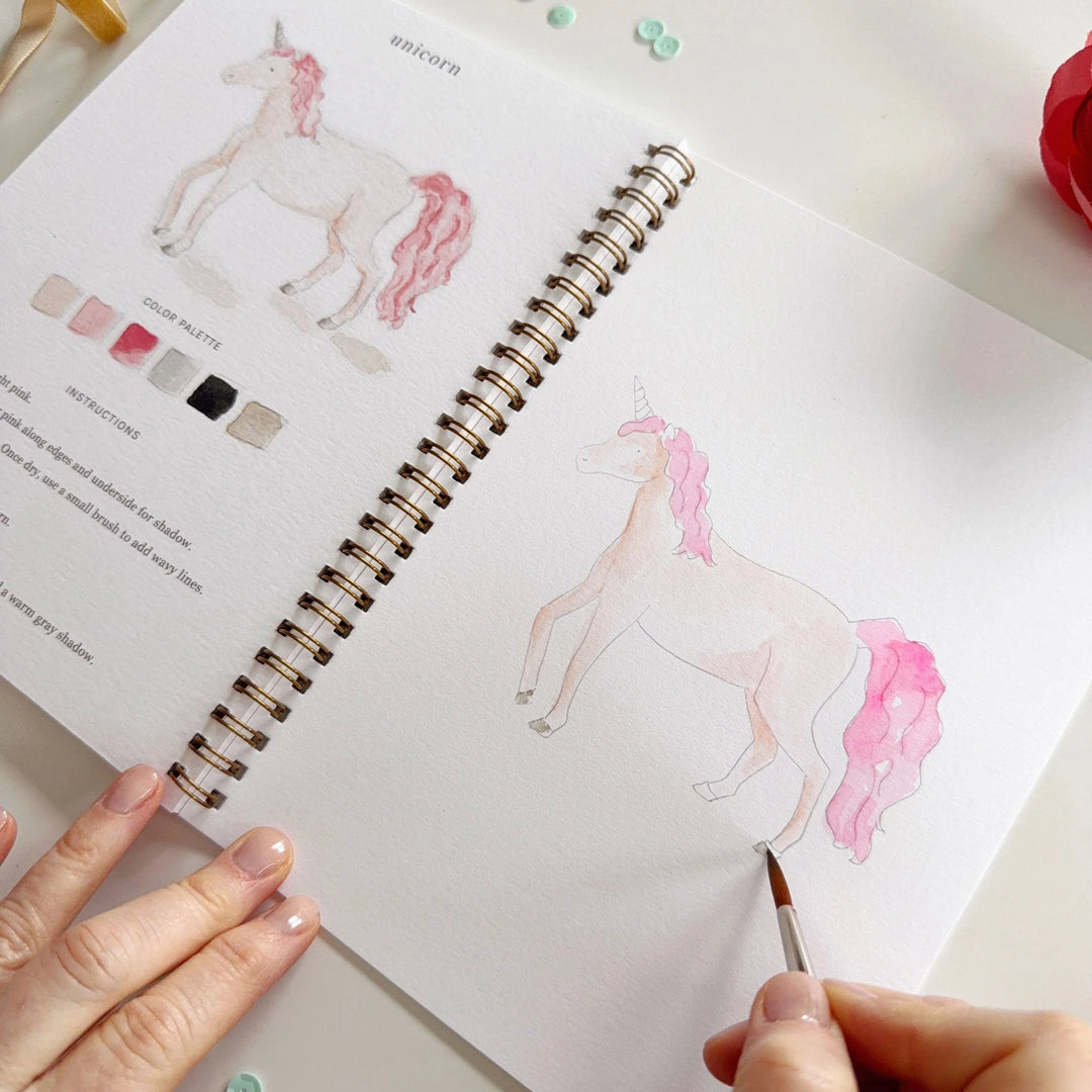 Watercolor Workbook - Fairytale Toy Craft Kits Emily Lex Studio 