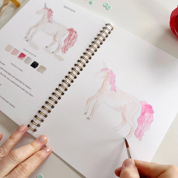 Watercolor Workbook - Fairytale Toy Craft Kits Emily Lex Studio 