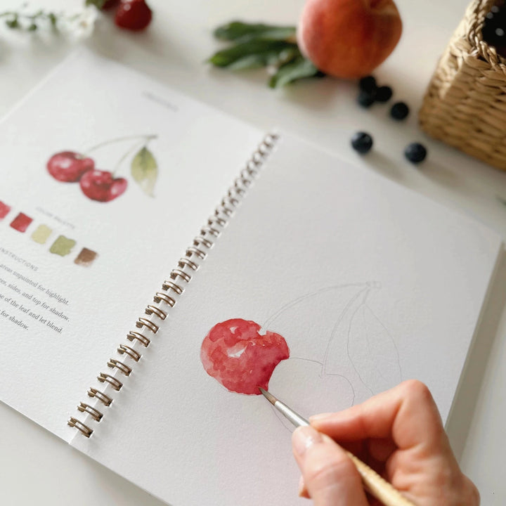 Watercolor Workbook - Fruit Toy Craft Kits Emily Lex Studio 