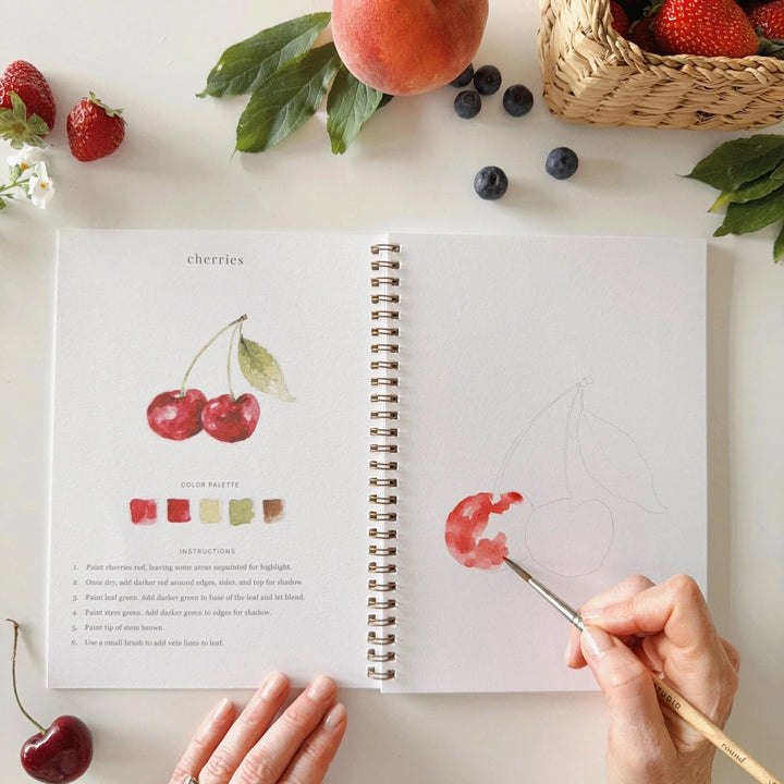 Watercolor Workbook - Fruit Toy Craft Kits Emily Lex Studio 