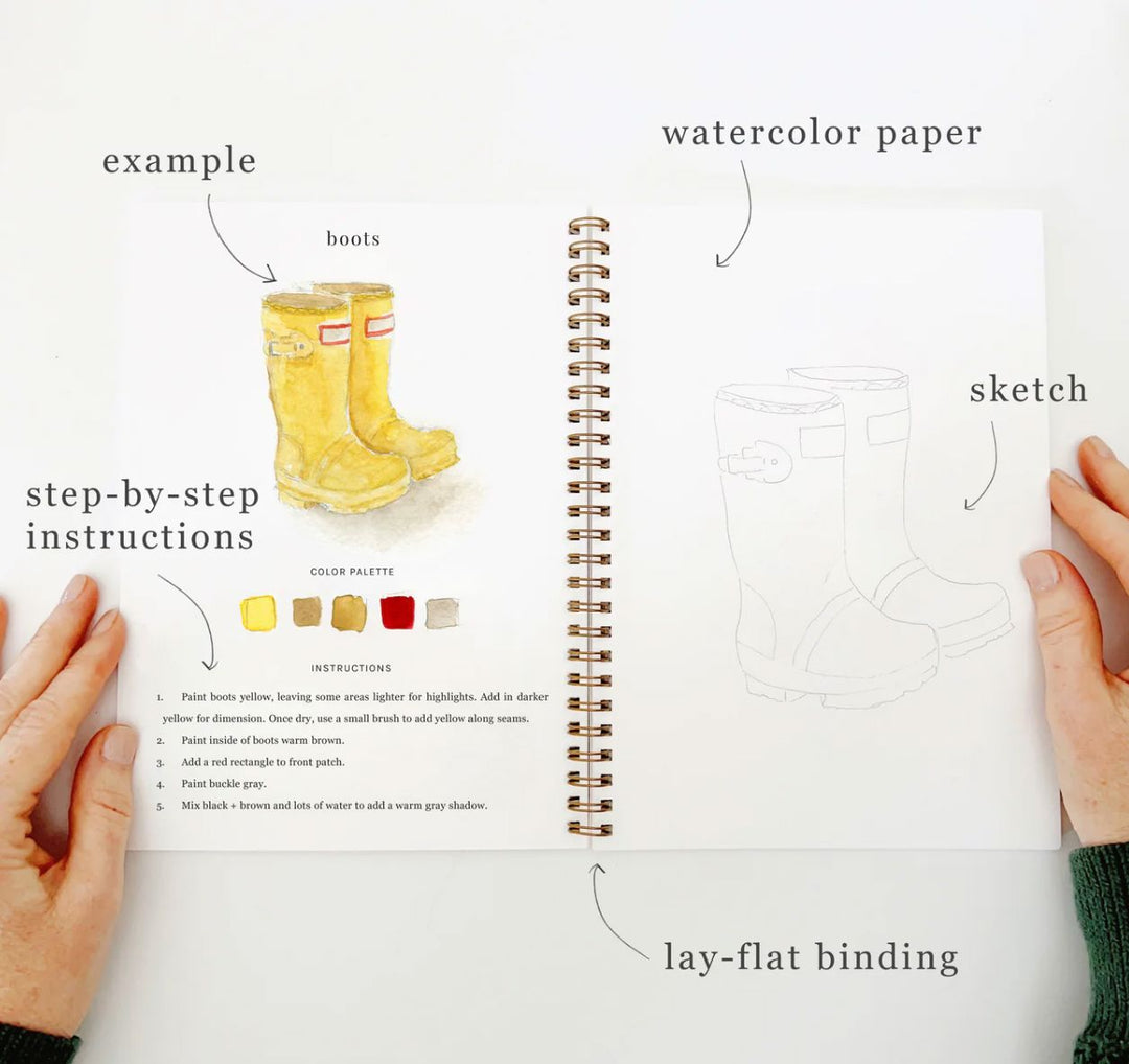 Watercolor Workbook - Garden Toy Craft Kits Emily Lex Studio 