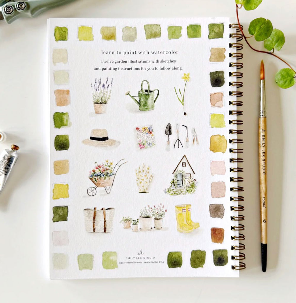 Watercolor Workbook - Garden Toy Craft Kits Emily Lex Studio 