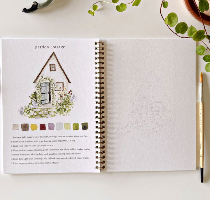 Watercolor Workbook - Garden Toy Craft Kits Emily Lex Studio 