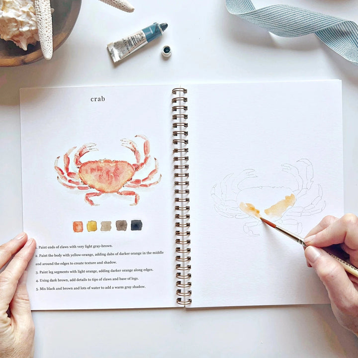 Watercolor Workbook - Seaside Toy Craft Kits Emily Lex Studio 