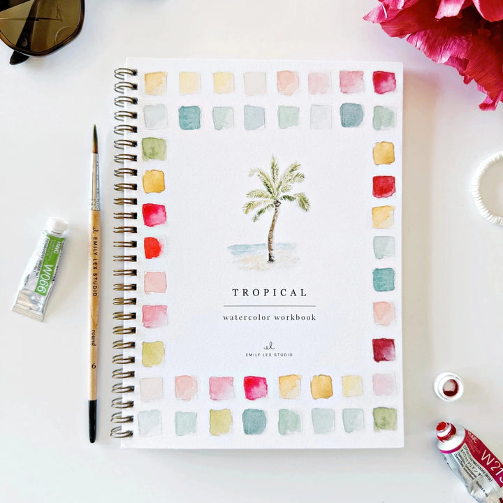 Watercolor Workbook - Tropical Toy Craft Kits Emily Lex Studio 