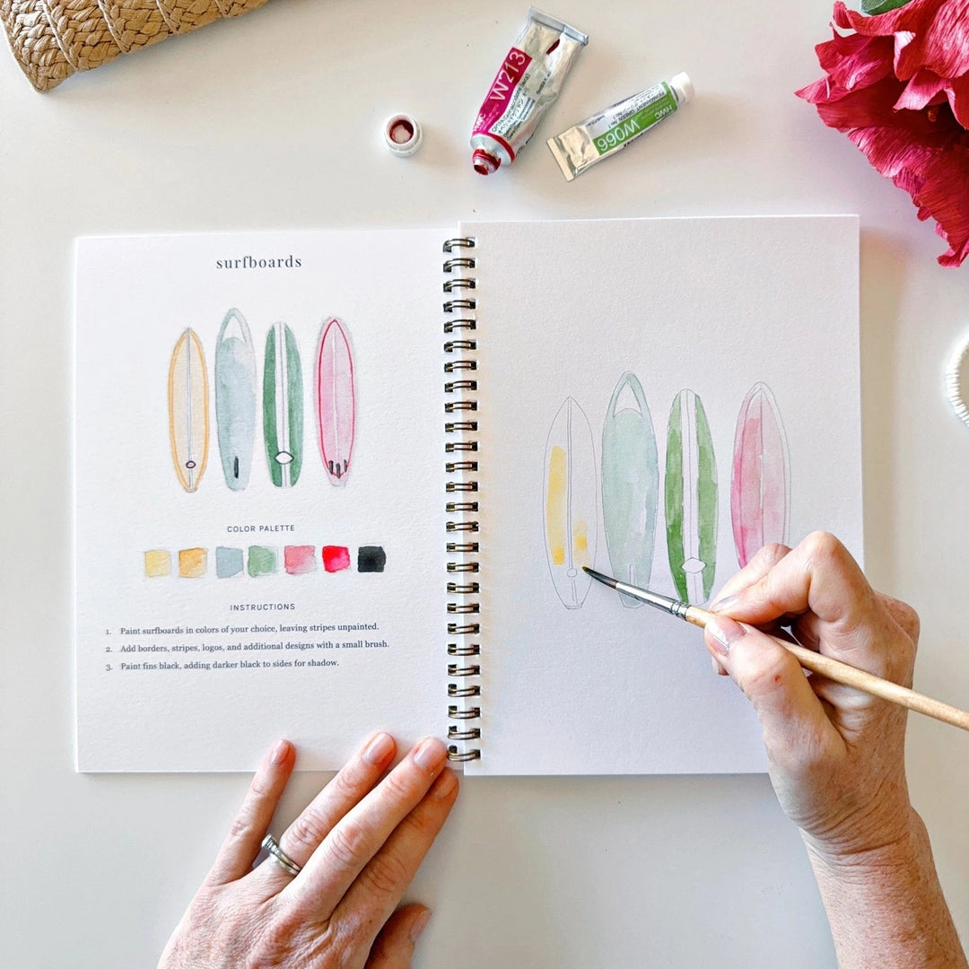 Watercolor Workbook - Tropical Toy Craft Kits Emily Lex Studio 