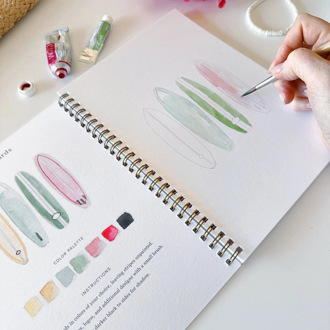 Watercolor Workbook - Tropical Toy Craft Kits Emily Lex Studio 
