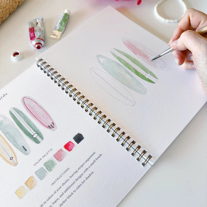 Watercolor Workbook - Tropical Toy Craft Kits Emily Lex Studio 
