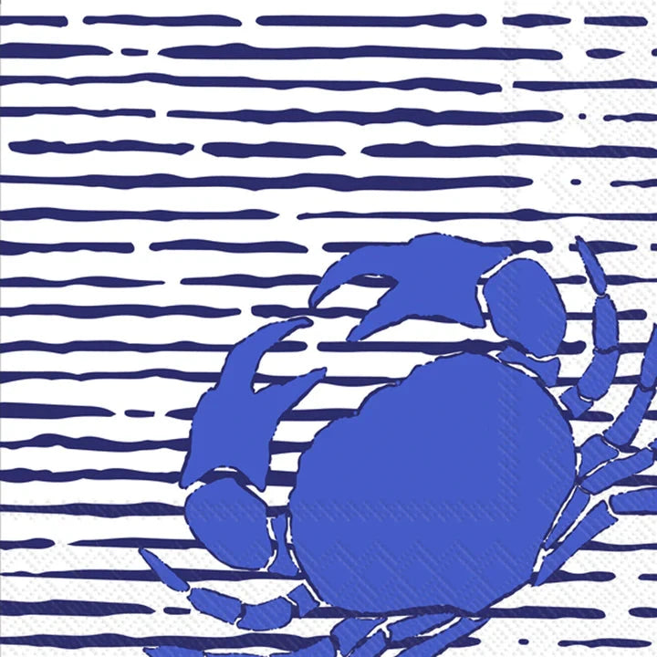 Waterline Crab Cocktail Napkins Cocktail Napkins Boston International 