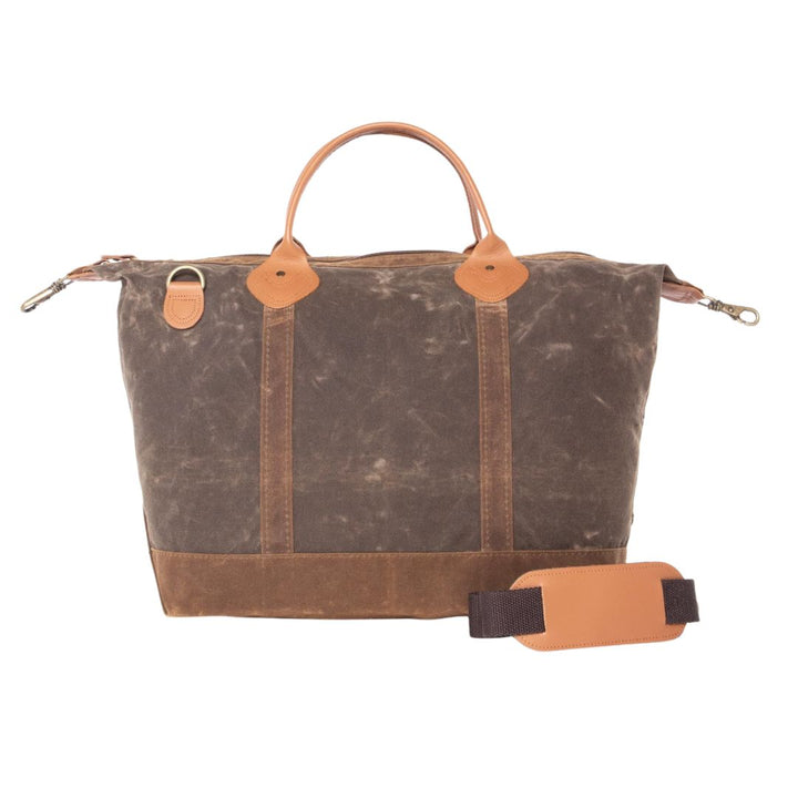 Waxed Weekender Duffle Bag CB Station Olive 