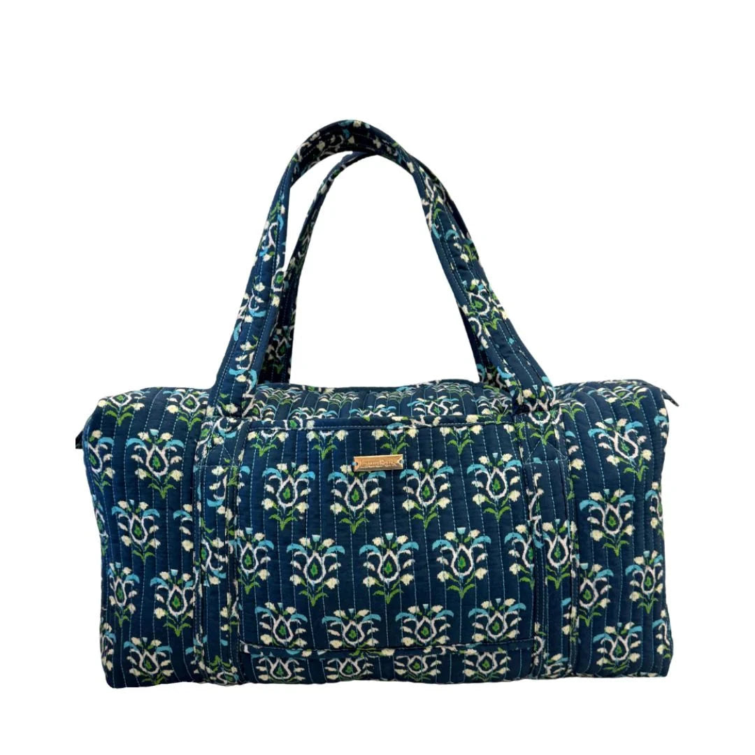 Weekender Duffle Bag - Rosemary Indigo Duffle Bag Laura Park Design 