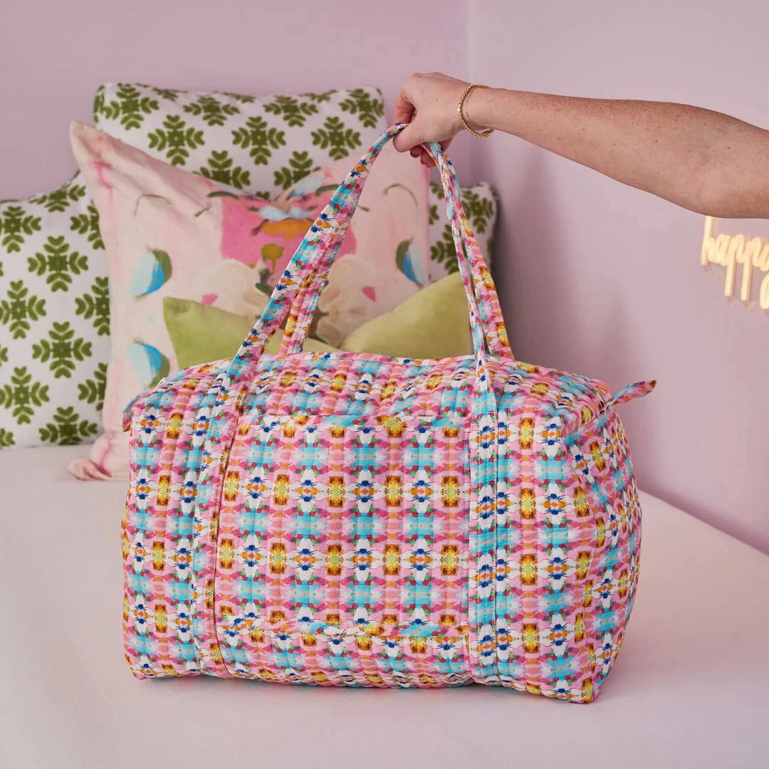 Weekender Duffle Bag - Sumner Pink Duffle Bag Laura Park Design 