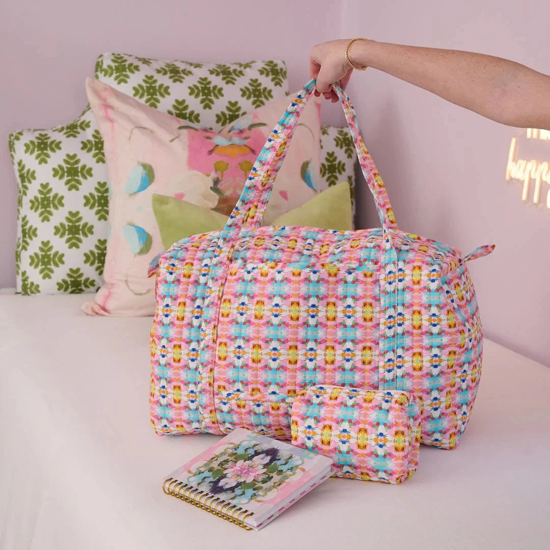 Weekender Duffle Bag - Sumner Pink Duffle Bag Laura Park Design 