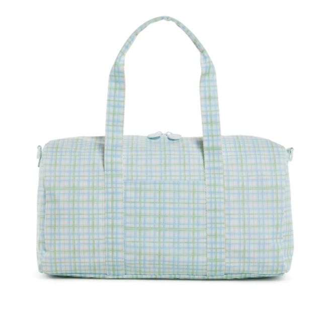Weekender Duffle Bag TRVL Design Classic Plaid Green 