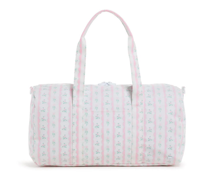 Weekender Duffle Bag TRVL Design Ribbon Floral - Pink 