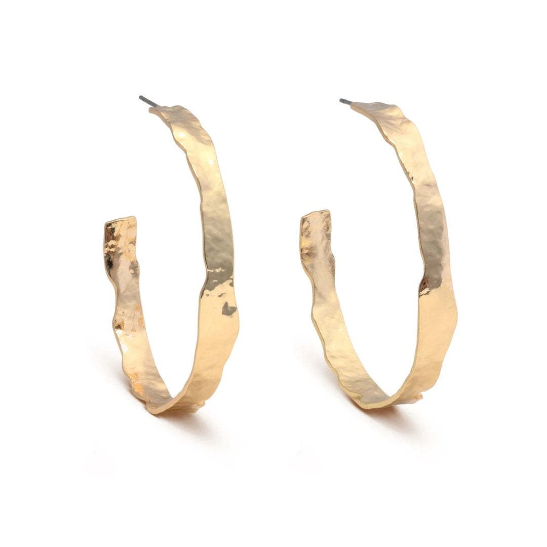 Wendy Earrings - Gold Womens Earrings Leslie Curtis Jewelry 