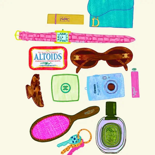 Whats In My Bag Art Print Artwork The Intuitive Creative 