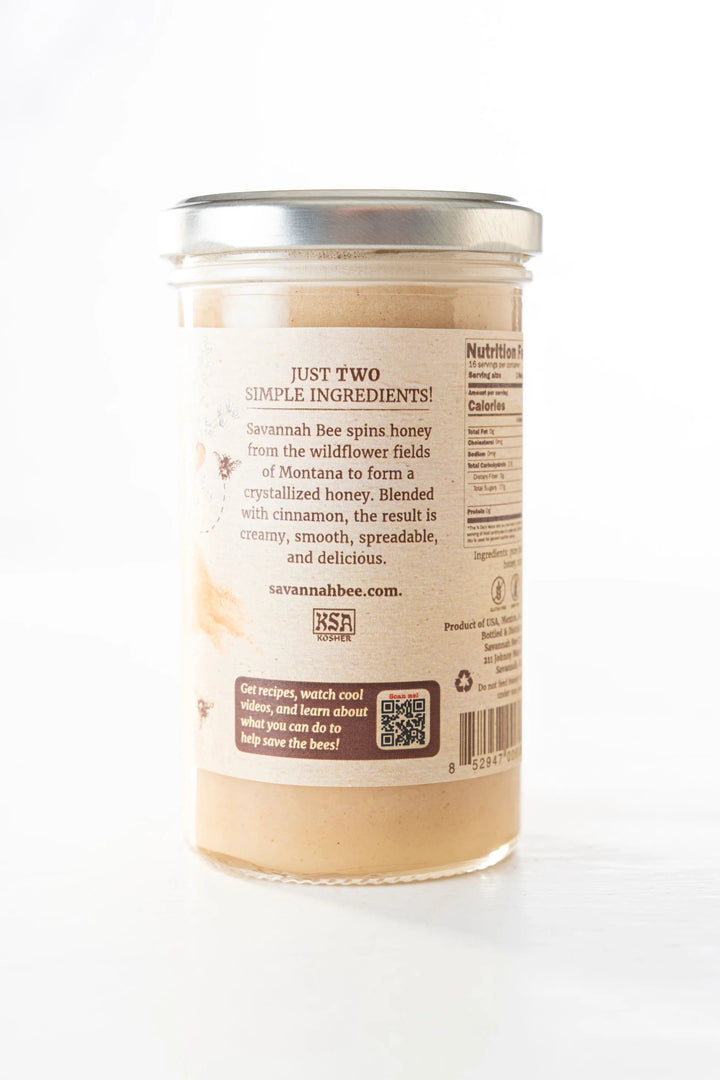 Whipped Honey with Cinnamon - 12oz Food Savannah Bee Company 