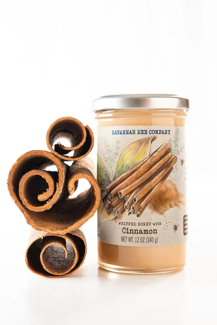 Whipped Honey with Cinnamon - 12oz Food Savannah Bee Company 