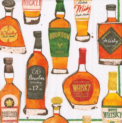 Whiskey Tasting Cocktail Napkins Cocktail Napkins Caspari 