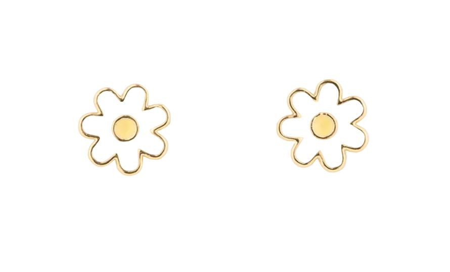 White Daisy Earrings Girl Earrings Michelle McDowell 