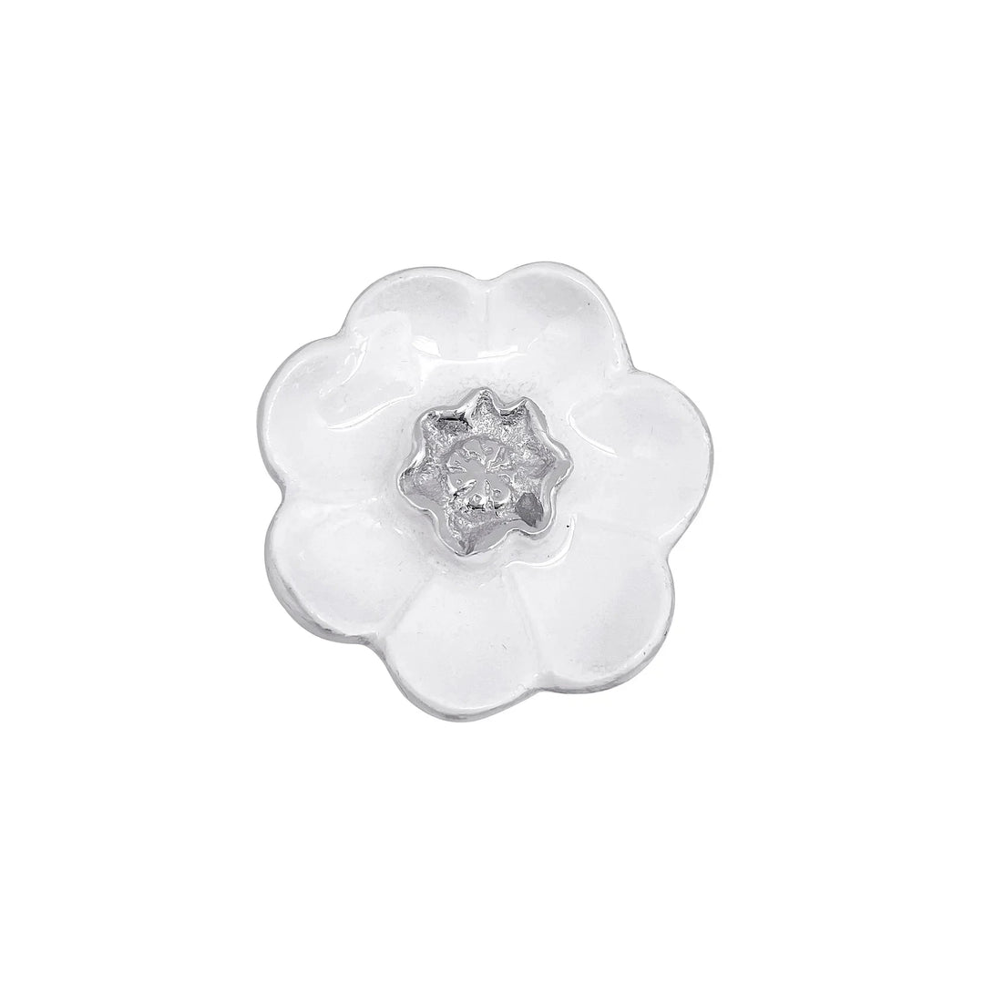 White Flower Napkin Weight Cocktail Napkins Mariposa 