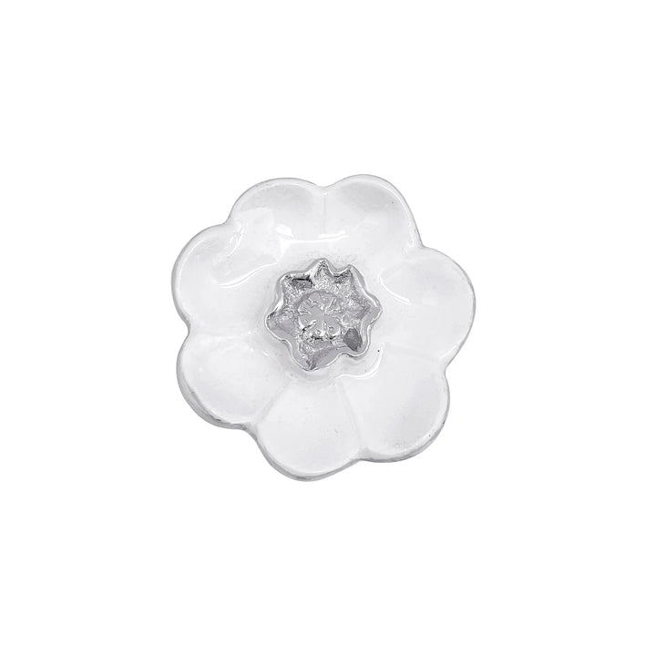 White Flower Napkin Weight Cocktail Napkins Mariposa 