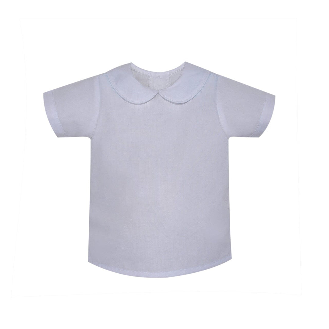 White Piped Shirt Boy Shirt Remember Nguyen 