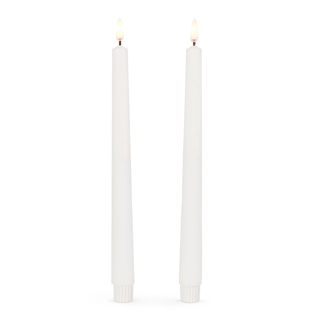 White Taper Flameless Candles Electric candle RAZ 