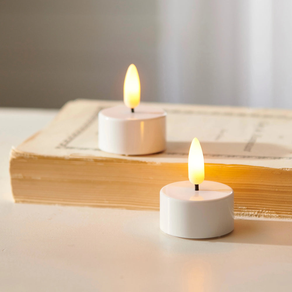 White Tealight Flameless Candles Electric candle RAZ 