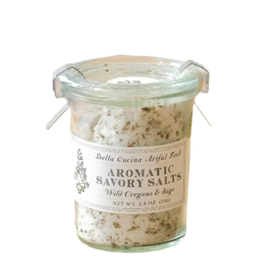 Wild Oregano & Sage Savory Salt Food Bella Cucina 