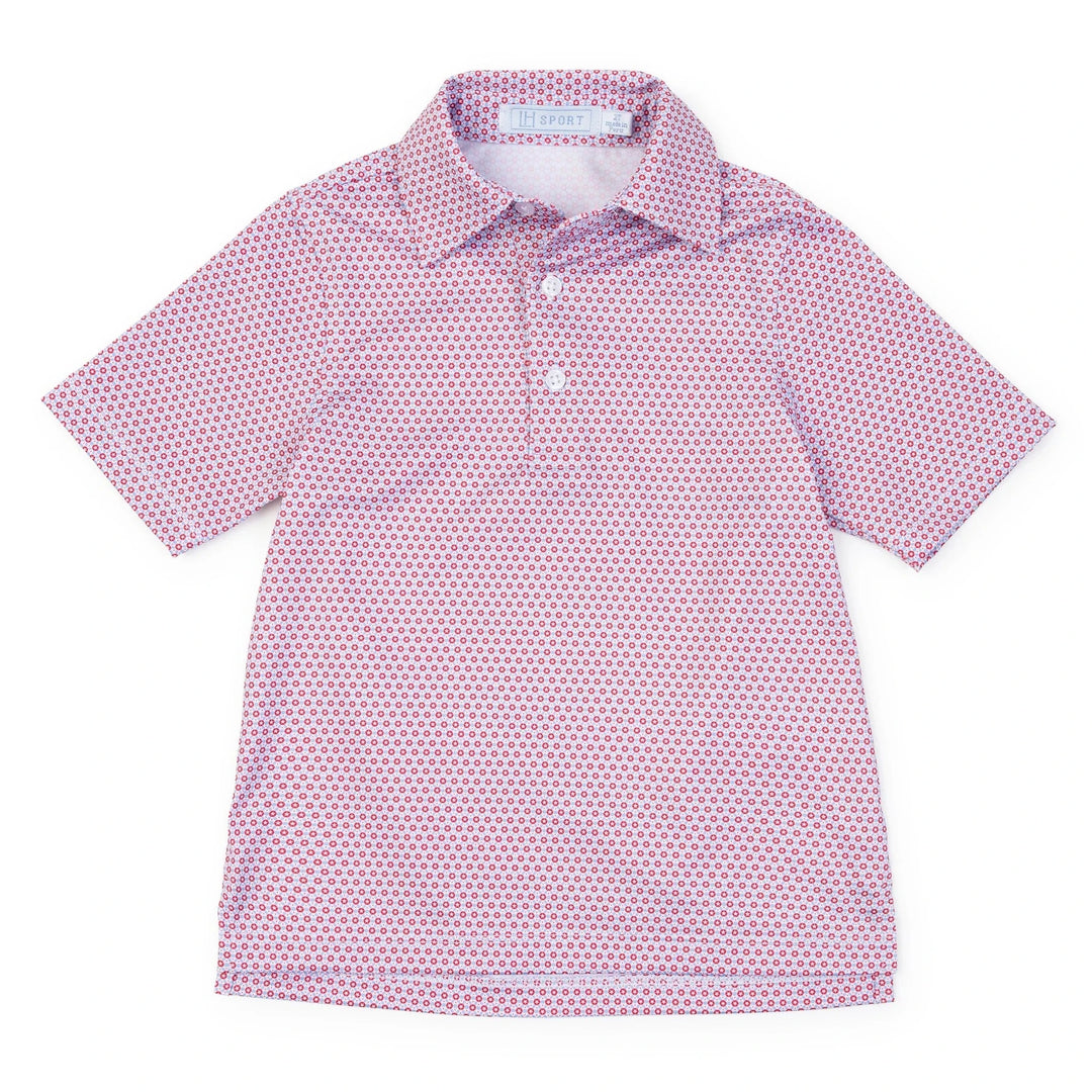 Will Performance Polo Shirt - Fairway Americana Boy Shirt Lila & Hayes 