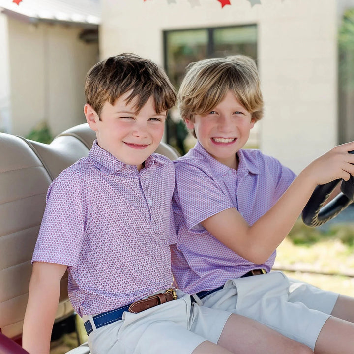 Will Performance Polo Shirt - Fairway Americana Boy Shirt Lila & Hayes 