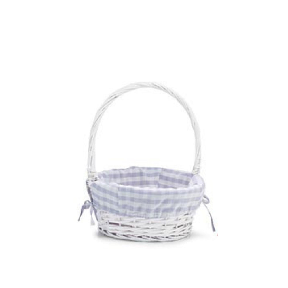Willow Easter Baskets with Gingham Liners Easter Basket Burton and Burton Lilac 